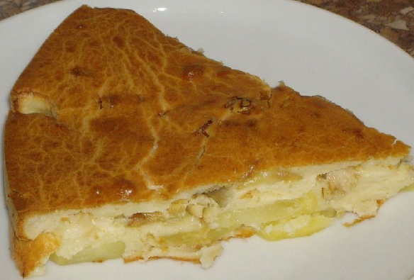 фото готового пирога с картошкой и луком