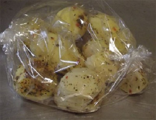 фото картошки в микроволновой печи в пакете