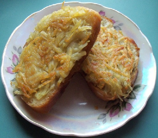 фото гренок с картофелем и сыром
