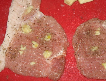 фото отбивной со свинины с чесноком