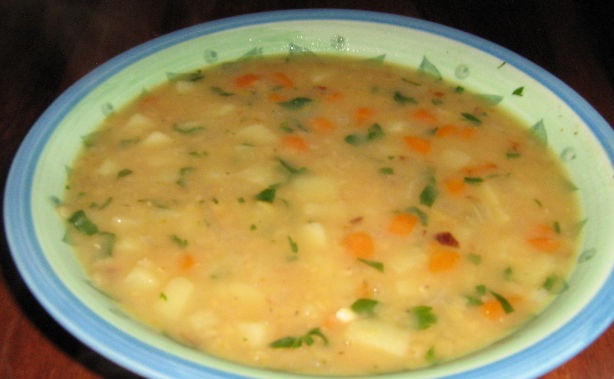 фото супа из красной чечевицы с картошкой