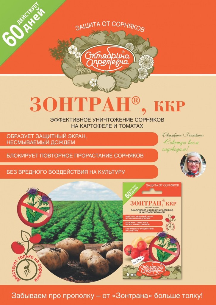 Средство Зонтран для картофеля: инструкция и дозировка